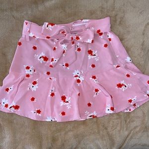 Blush Boutique Floral Skort